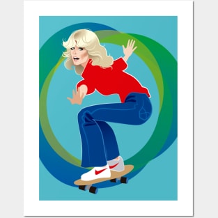 Skateboard Jill Posters and Art